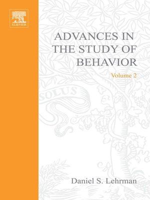 cover image of Advances in the Study of Behavior